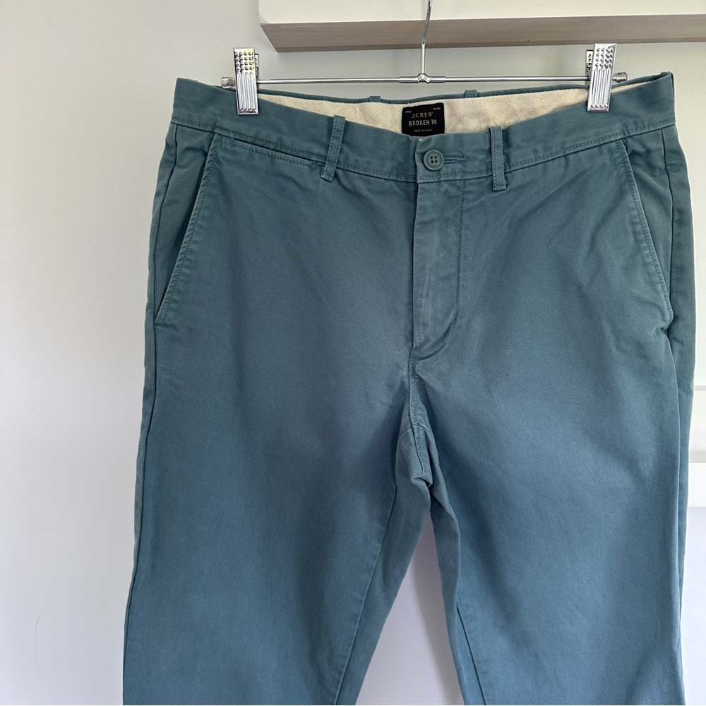 J. Crew Broken In Teal Blue Pants
